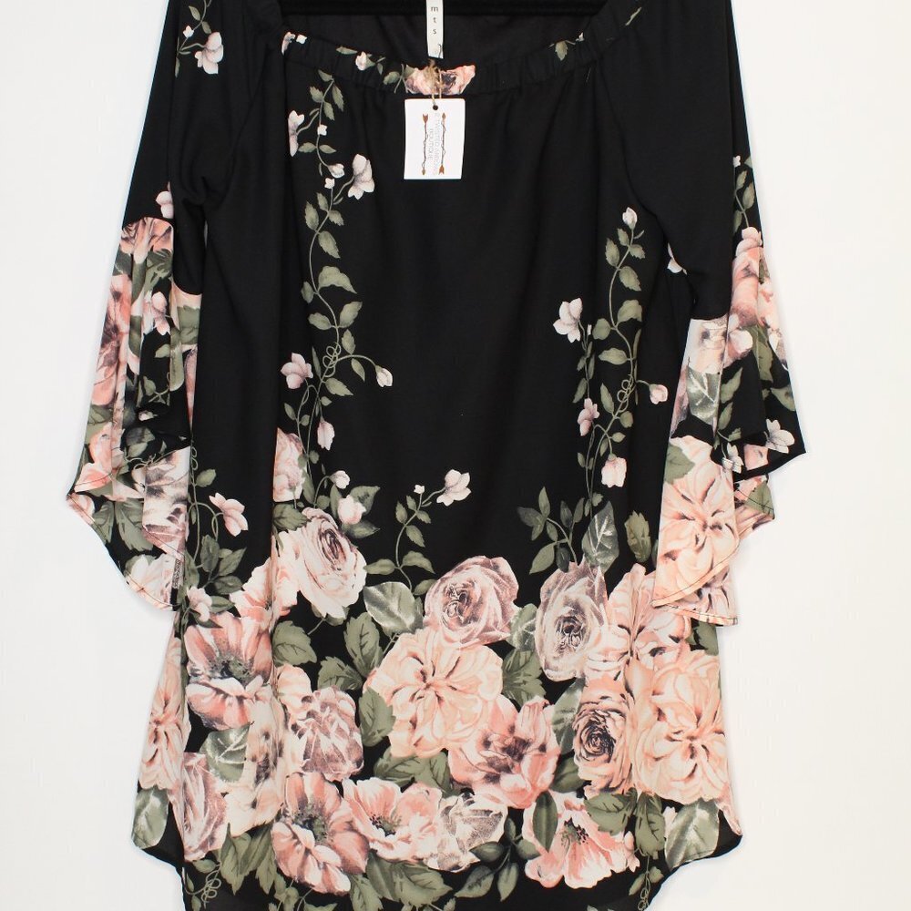 MTS Black Floral Dress